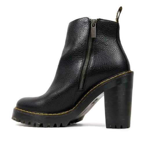 Dr. Martens Magdalena Leather Heeled Chelsea Boots - Picture 1 of 11